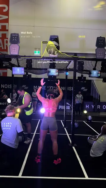 me after also doing 100 wall balls in two races the two days prior 🤡 #hyrox #hy