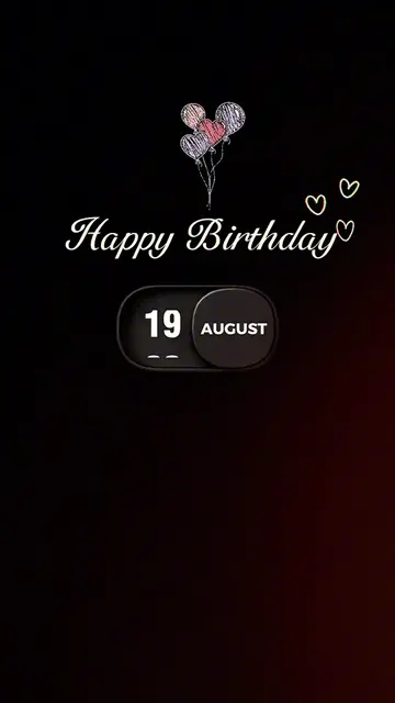 Happy Birthday 27 August  Template-Just click "Capcut Anchor (try this template)