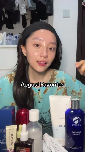 August skincare favorites 💙 #skincarefavorites #skincare #skintok #monthlyfavor