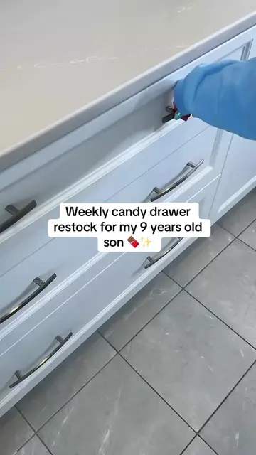 Candy drawer restock #restockasmr #satisfyingvideo #candy #organizedhome #fridge