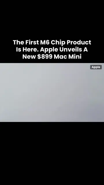 M6 is here with the Mac Mini. Apple just dropped a new Mac Mini that physically 