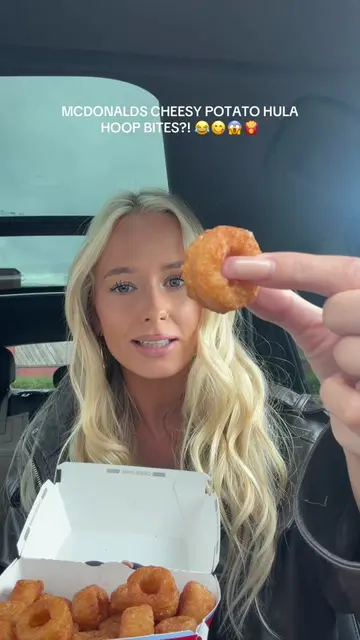 NEW CHEESY POTATO BITES AT MCDONALDS?! 😱😂😋🍟 new today!! Imagine mini cheesy 
