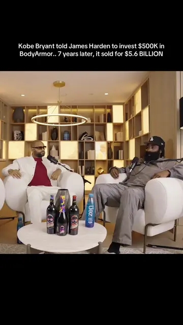 Kobe Bryant told James Harden to invest $500K in BodyArmor. Seven years later, t