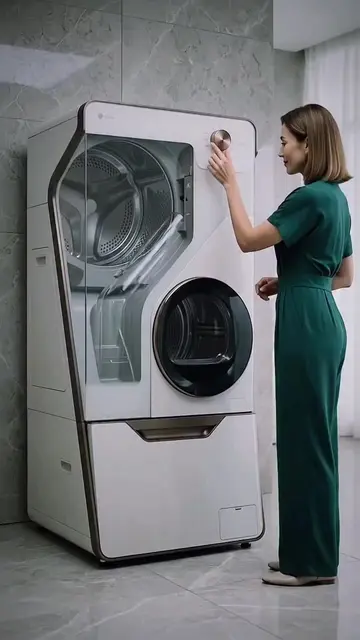 Laundry made effortless! • Wash, dry & fold - all automatically in one smart mac
