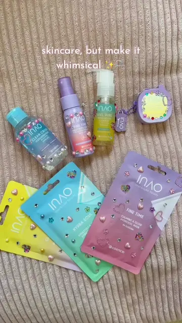 we added a little sparkle ✨💎 whimsy maxxing our skincare: INAO edition 💜 #whim