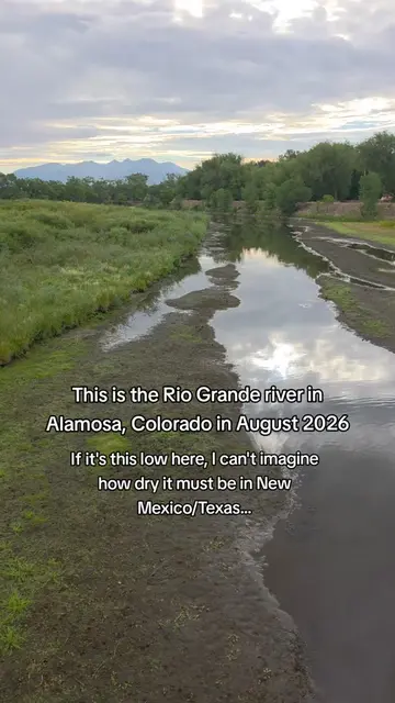 The Rio Grande is one of the West's most important rivers, and if it's this low 