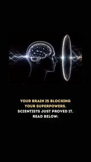 What if I told you that your brain is not just a thinking machine - it's a filte