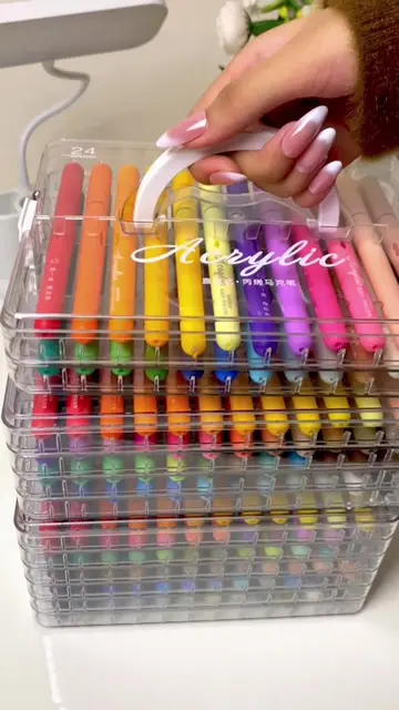 Acrylics > everything. #acrylicmarkers #artreels #satisfyingart #markerart #colo