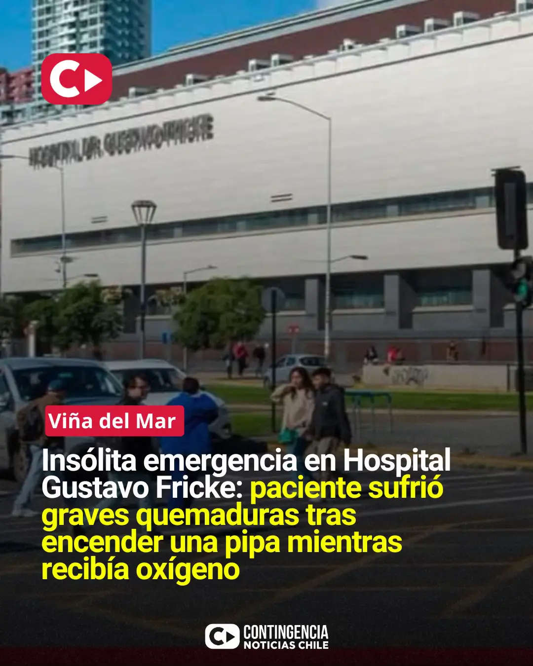 Una grave emergencia se registró en el Hospital Dr. Gustavo Fricke de Viña del M