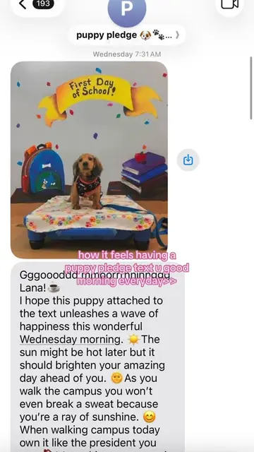 responding cause no way he’s writing all that to get nothing back 😂 #puppypledg