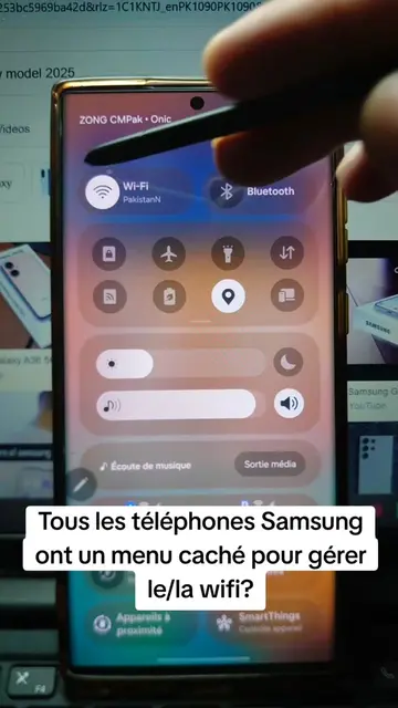 Tous les téléphones Samsung ont un menu caché pour gérer le/la wifi? #wifi #secr