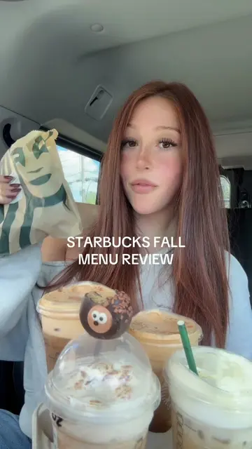 ITS OFFICIALLY FALL YALL 🍂🎃  #starbucksfalldrinks #fallmenu #starbucksreview #