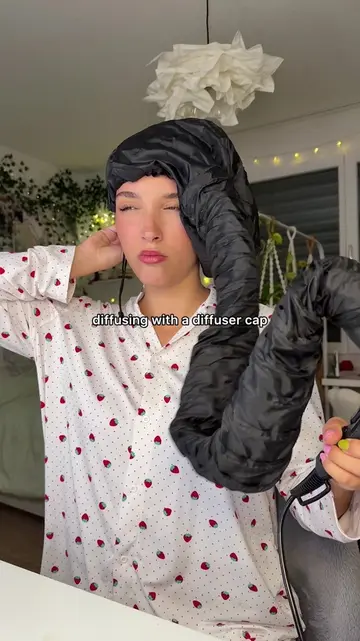 das war lustig #diffusingcurls #diffusingcap #curlyhair 