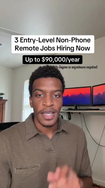 3 entry-level remote jobs that aren’t your typical call center jobs 👀 • Up to $