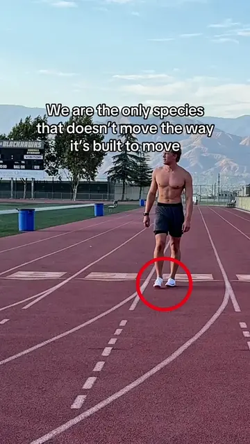 We're the only species that doesn't move the way it's built to move. All of natu