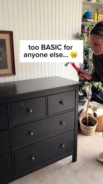 Nothing a little personality couldn’t fix 👀 #IKEAUpcycle #FurnitureFlip #Furnit