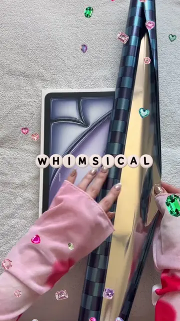 cute gift wrapping idea you need to try 🎀 #whimsy #DIY #tutorial #rhinestones #