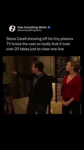 Steve Carell’s delivery of Michael Scott showing off his tiny wall-mounted plasm