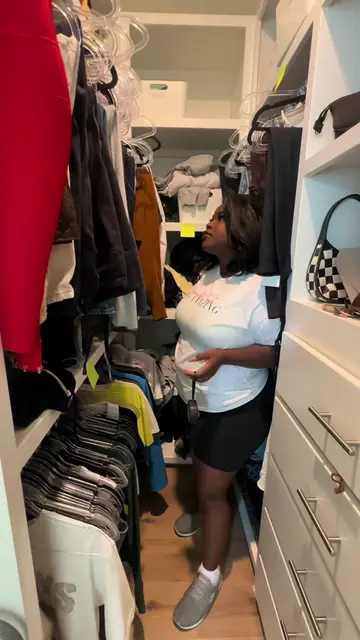 Part two of @Raven Ross closet makeover. This is the in between stage where we t