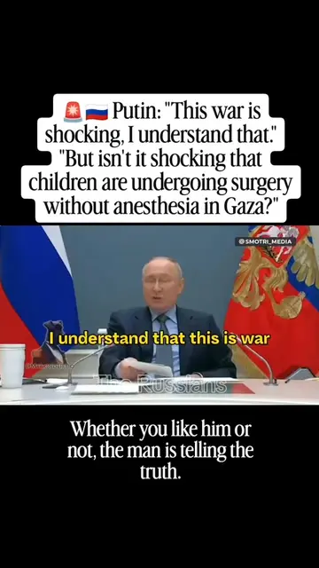 Whether you agree with Putin or not, the s%ffering of children in war should nev