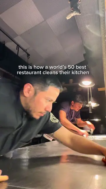 cleaning is half the job 🧼 #culinaryarts #restaurantlife 