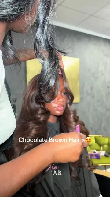 Crowds Favorite Style 😍 Faux Middle Part QW #baltimorehairstylist #dmvhairstyli