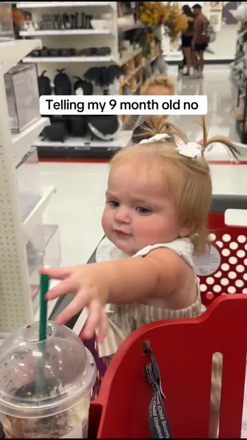 How does ur 9 month old respond to no?😭🤣 #babiesoftiktok #9monthsold 