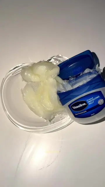 mixing a whole jar of vaseline into putty                                       