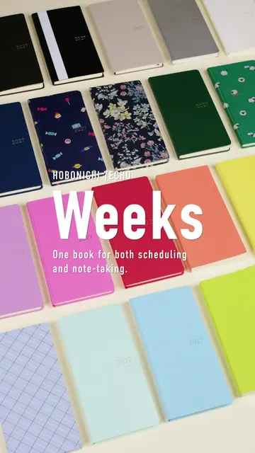 Hobonichi Techo 2027 - On sale Sept. 1 | The Weeks: a weekly-horizontal style pl