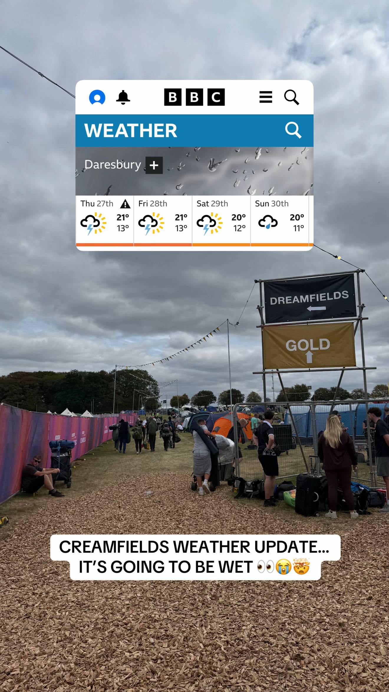 @Creamfields Official is going to be a WET one 🤯 #creamfields #festival #festiv
