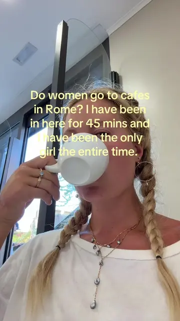 Kind of a satirical question because I know that women do go to cafés (…. Right?