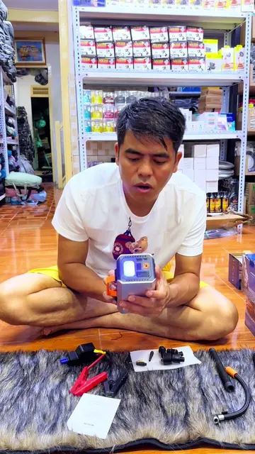 ကားအတွက် တစ်လုံးရှိထားသင့်တဲ့ 4-in-1 စက်လေး 250000 ကျပ်  ကား Jump Start 🔋 + Air