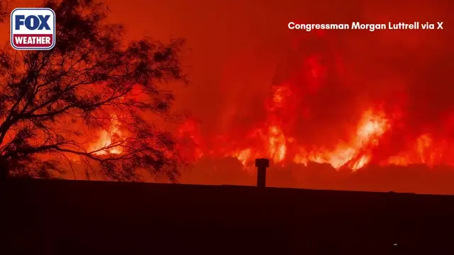 RAGING ON 🚨: Video captures the massive and roaring flames of the Ross Fire tha