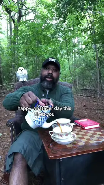 Reposting a favorite of mine. Tea in the woods is its own special magic. #goodmo