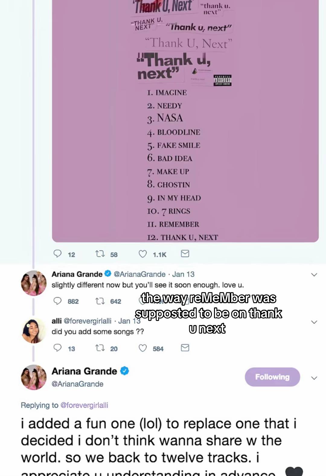 so sad #reMeMber #ariana #foru #newcreator #thankunext 