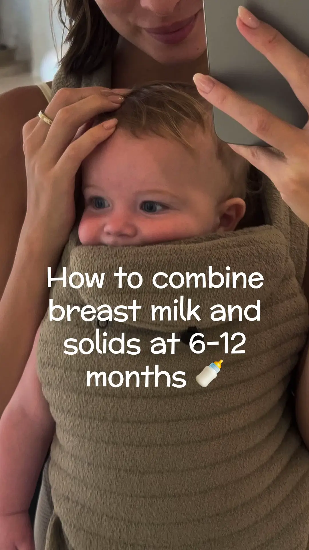 How to combine breast milk and solids at 6-12 months #blw #babyplateap #starting