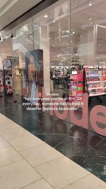 "not everyone can be at RHODE everyday, someone has to hold it down in Sephora b