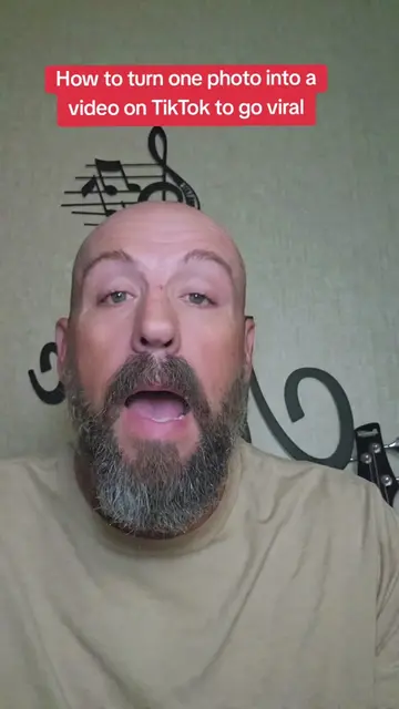 How to turn one photo into a video on TikTok to go viral #tiktoktogoviral #govir