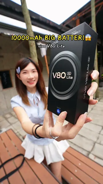 Giler vivo!!!!! Unboxing PHONE 10,000mAh BATTERY😱😱😱 #vivoV80Lite #unboxing