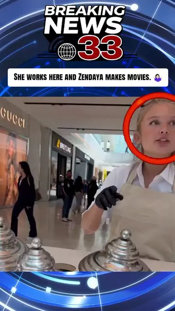 She works here and Zendaya makes movies. 🤷🏻‍♀️ #Zendaya #ViralMoment #Trending
