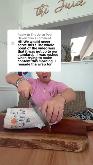 Replying to @The Juice Pod Havertown the whole point of that wrap video was that