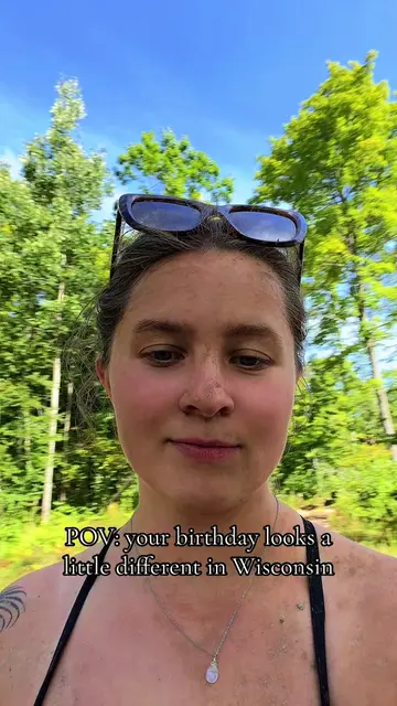 POV: your birthday looks a little different in Wisconsin 🌲 Nothing fancy, just 