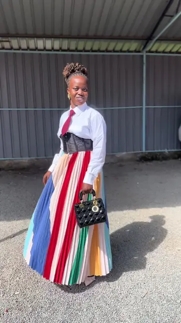 Thrifted this dress but styled it as a skirt instead ❤️❤️ Get similar fits from 