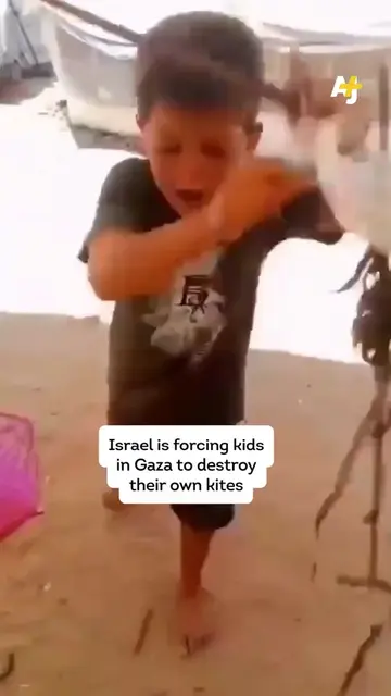 Children in Gaza are tearing up their toys after Israel declared war – on paper 