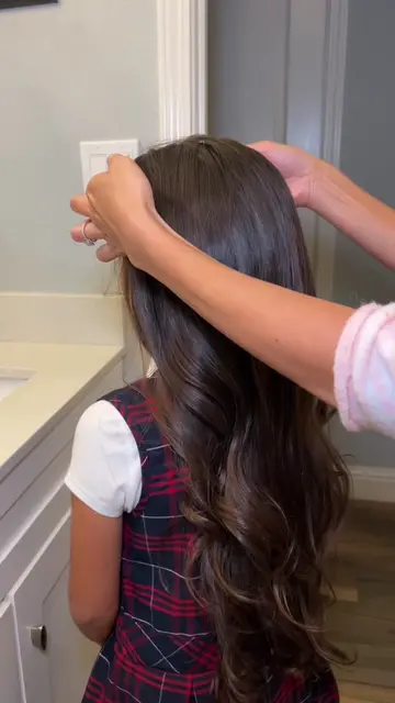 Simple, classy, and perfect for any age 😍 #schoolhairstyles #simplehairstyle #g