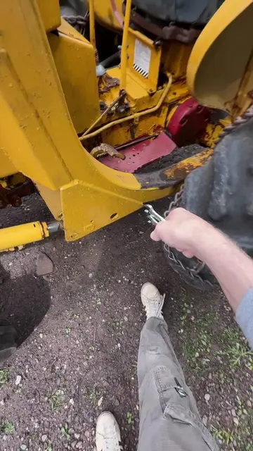 Since the hydraulic fluid in this 1967 International 2504 industrial tractor is 
