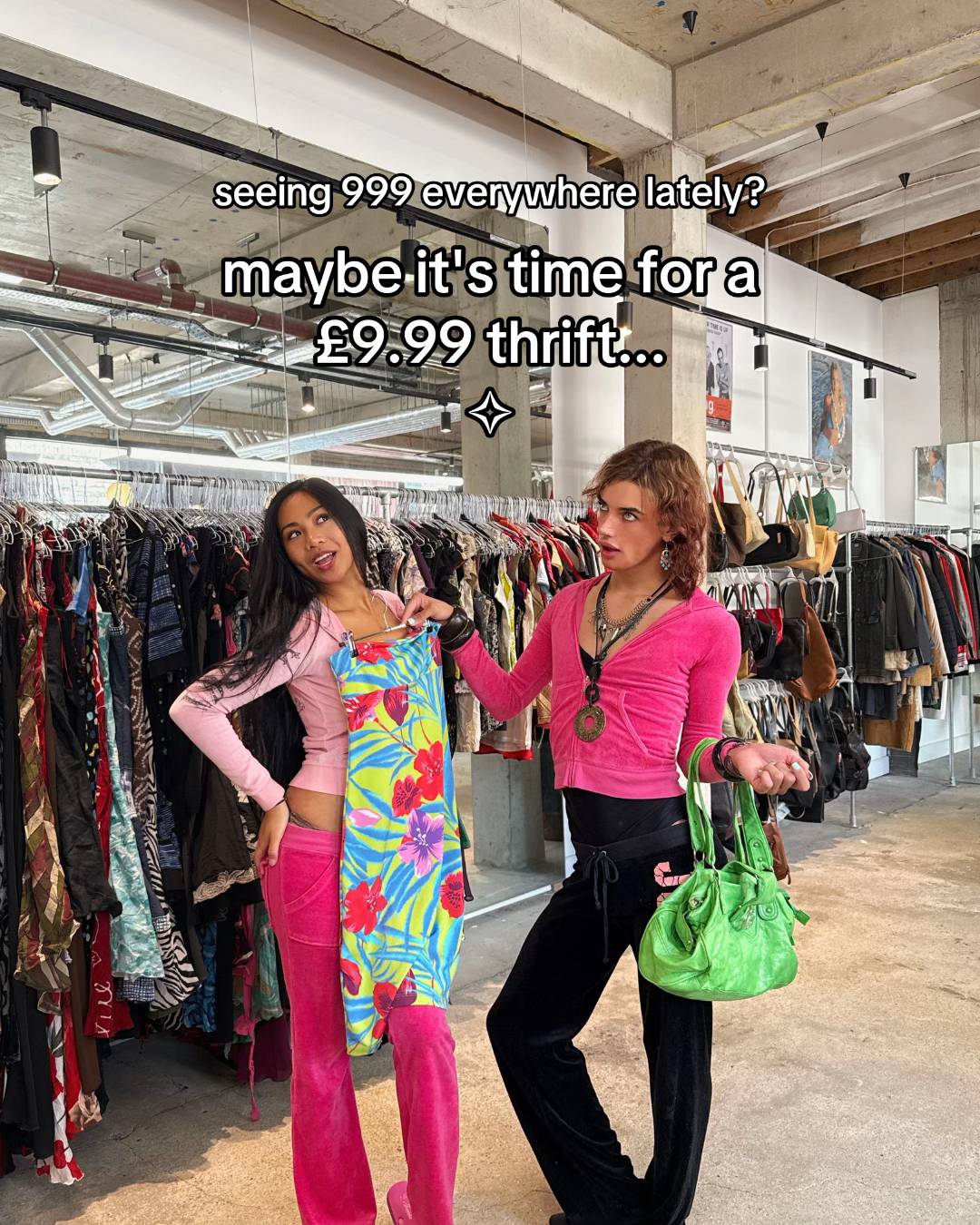 maybe it’s time for a £9.99 thrift... for 2 days only, we’re opening up the y2k 