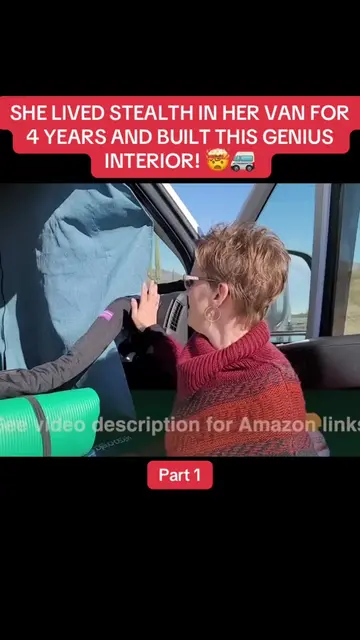 SHE LIVED STEALTH IN HER VAN FOR 4 YEARS AND BUILT THIS GENIUS INTERIOR! 🤯p1🚐#