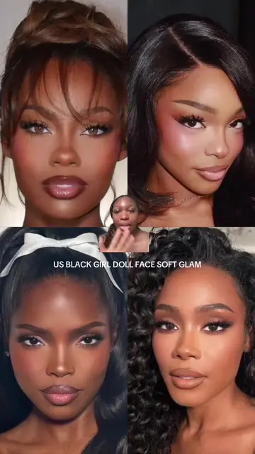 #blackgirlmakeup #makeuplook #makeuptrend #softglam #softglammakeuplook 