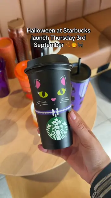 Halloween at Starbucks launch Thursday 3rd September 🍂🎃🐈‍⬛ #newin #newfinds #